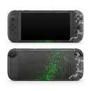 Grungy Green and Black Wood Surface // Premium Vinyl Wrap Skin Kit Compatible with the Nintendo Switch 2