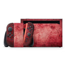 Grungy Red Scratched Surface // Premium Vinyl Wrap Skin Kit Compatible with the Nintendo Switch 2