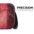 Grungy Red Scratched Surface // Premium Vinyl Wrap Skin Kit Compatible with the Nintendo Switch 2