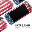 Grungy Vector American Flag // Premium Vinyl Wrap Skin Kit Compatible with the Nintendo Switch 2