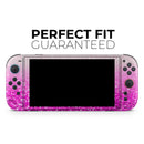 Hot Pink & Silver Glimmer Fade // Premium Vinyl Wrap Skin Kit Compatible with the Nintendo Switch 2