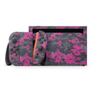 Hot Pink and Gray Digital Camouflage // Premium Vinyl Wrap Skin Kit Compatible with the Nintendo Switch 2