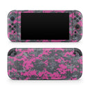 Hot Pink and Gray Digital Camouflage // Premium Vinyl Wrap Skin Kit Compatible with the Nintendo Switch 2