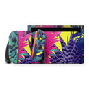 Hype Flourescent Summer Pineapple Pattern // Premium Vinyl Wrap Skin Kit Compatible with the Nintendo Switch 2