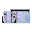 Iridescent Dahlia v1 // Premium Vinyl Wrap Skin Kit Compatible with the Nintendo Switch 2