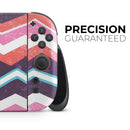 Jagged Colorful Chevron // Premium Vinyl Wrap Skin Kit Compatible with the Nintendo Switch 2