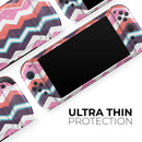 Jagged Colorful Chevron // Premium Vinyl Wrap Skin Kit Compatible with the Nintendo Switch 2