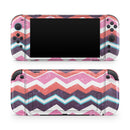 Jagged Colorful Chevron // Premium Vinyl Wrap Skin Kit Compatible with the Nintendo Switch 2