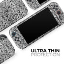 Karamfila Silver & Pink Marble V9 // Premium Vinyl Wrap Skin Kit Compatible with the Nintendo Switch 2