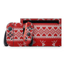 Knitted Ugly Christmas Sweater V5 // Premium Vinyl Wrap Skin Kit Compatible with the Nintendo Switch 2