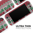 Knitted Ugly Christmas Sweater V6 // Premium Vinyl Wrap Skin Kit Compatible with the Nintendo Switch 2
