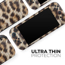 Leopard Furry Animal Hide // Premium Vinyl Wrap Skin Kit Compatible with the Nintendo Switch 2
