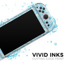 Light Blue Paisley Floral // Premium Vinyl Wrap Skin Kit Compatible with the Nintendo Switch 2