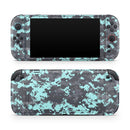Light Blue and Gray Digital Camouflage // Premium Vinyl Wrap Skin Kit Compatible with the Nintendo Switch 2