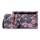 Light Pink and Gray Digital Camouflage // Premium Vinyl Wrap Skin Kit Compatible with the Nintendo Switch 2