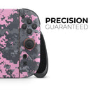 Light Pink and Gray Digital Camouflage // Premium Vinyl Wrap Skin Kit Compatible with the Nintendo Switch 2