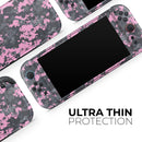Light Pink and Gray Digital Camouflage // Premium Vinyl Wrap Skin Kit Compatible with the Nintendo Switch 2