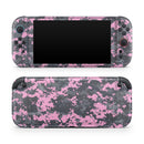 Light Pink and Gray Digital Camouflage // Premium Vinyl Wrap Skin Kit Compatible with the Nintendo Switch 2