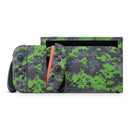 Lime Green and Gray Digital Camouflage // Premium Vinyl Wrap Skin Kit Compatible with the Nintendo Switch 2