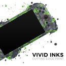 Lime Green and Gray Digital Camouflage // Premium Vinyl Wrap Skin Kit Compatible with the Nintendo Switch 2