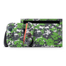 Lime Green and White Digital Camouflage // Premium Vinyl Wrap Skin Kit Compatible with the Nintendo Switch 2