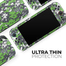 Lime Green and White Digital Camouflage // Premium Vinyl Wrap Skin Kit Compatible with the Nintendo Switch 2