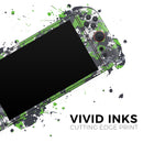 Lime Green and White Digital Camouflage // Premium Vinyl Wrap Skin Kit Compatible with the Nintendo Switch 2