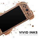 Luxury Natural Wood V1 // Premium Vinyl Wrap Skin Kit Compatible with the Nintendo Switch 2
