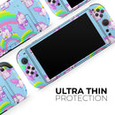 Magical Cartoon Unicorns // Premium Vinyl Wrap Skin Kit Compatible with the Nintendo Switch 2