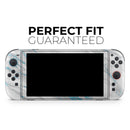 Marble & Digital Blue Frosted Foil V8 // Premium Vinyl Wrap Skin Kit Compatible with the Nintendo Switch 2