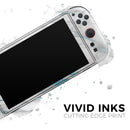 Marble & Digital Blue Frosted Foil V8 // Premium Vinyl Wrap Skin Kit Compatible with the Nintendo Switch 2