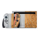 Marble & Wood Mix V1 // Premium Vinyl Wrap Skin Kit Compatible with the Nintendo Switch 2