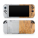 Marble & Wood Mix V1 // Premium Vinyl Wrap Skin Kit Compatible with the Nintendo Switch 2