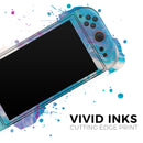 Marbleized Blue Paradise V45 // Premium Vinyl Wrap Skin Kit Compatible with the Nintendo Switch 2