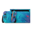 Marbleized Ocean Blue // Premium Vinyl Wrap Skin Kit Compatible with the Nintendo Switch 2