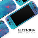 Marbleized Ocean Blue // Premium Vinyl Wrap Skin Kit Compatible with the Nintendo Switch 2