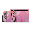 Marbleized Pink Paradise V2 // Premium Vinyl Wrap Skin Kit Compatible with the Nintendo Switch 2