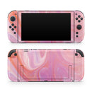 Marbleized Pink Paradise V2 // Premium Vinyl Wrap Skin Kit Compatible with the Nintendo Switch 2