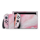 Marbleized Pink Paradise V6 // Premium Vinyl Wrap Skin Kit Compatible with the Nintendo Switch 2