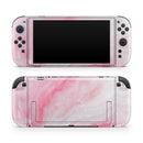 Marbleized Pink Paradise V6 // Premium Vinyl Wrap Skin Kit Compatible with the Nintendo Switch 2