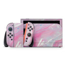 Marbleized Pink Paradise V8 // Premium Vinyl Wrap Skin Kit Compatible with the Nintendo Switch 2