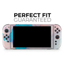 Marbleized Pink and Blue Paradise V322 // Premium Vinyl Wrap Skin Kit Compatible with the Nintendo Switch 2