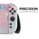 Marbleized Pink and Blue Paradise V322 // Premium Vinyl Wrap Skin Kit Compatible with the Nintendo Switch 2
