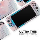 Marbleized Pink and Blue Paradise V322 // Premium Vinyl Wrap Skin Kit Compatible with the Nintendo Switch 2