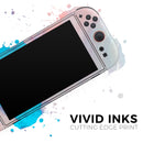 Marbleized Pink and Blue Paradise V322 // Premium Vinyl Wrap Skin Kit Compatible with the Nintendo Switch 2