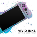 Marbleized Pink and Blue Paradise V371 // Premium Vinyl Wrap Skin Kit Compatible with the Nintendo Switch 2