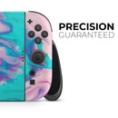 Marbleized Pink and Blue Paradise V432 // Premium Vinyl Wrap Skin Kit Compatible with the Nintendo Switch 2