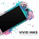 Marbleized Pink and Blue Paradise V432 // Premium Vinyl Wrap Skin Kit Compatible with the Nintendo Switch 2