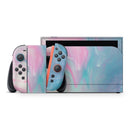 Marbleized Pink and Blue Paradise V482 // Premium Vinyl Wrap Skin Kit Compatible with the Nintendo Switch 2