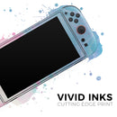 Marbleized Pink and Blue Paradise V482 // Premium Vinyl Wrap Skin Kit Compatible with the Nintendo Switch 2